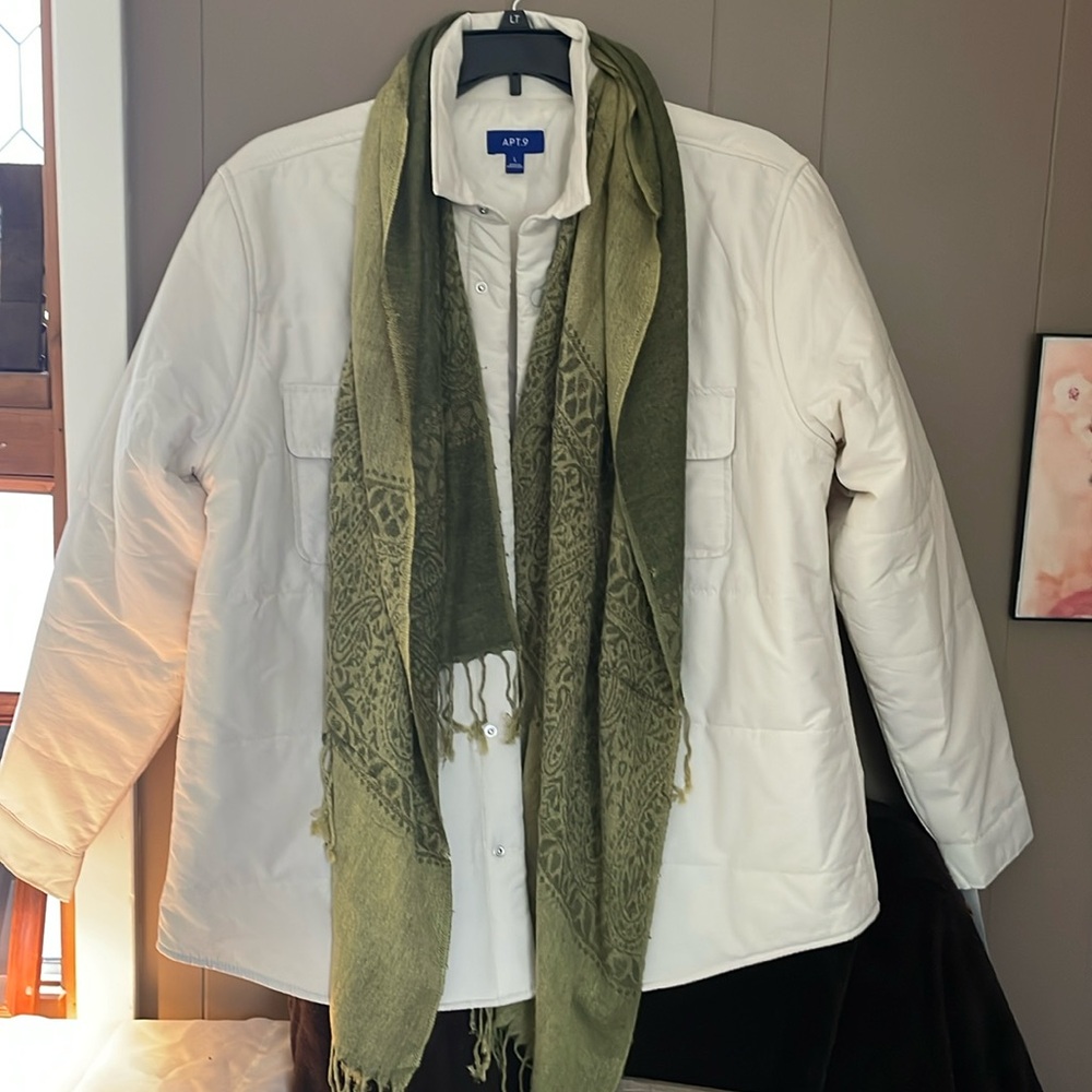 Apt 9 spring coat scarf included